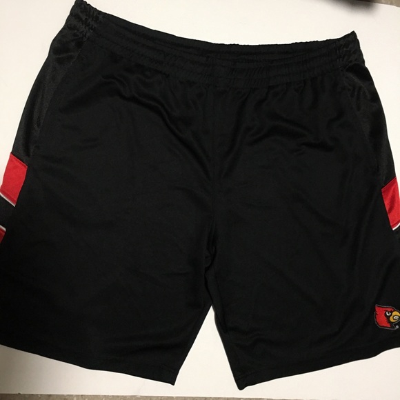 2XL CARDINAL BLACK ATHLETIC SHORTS PRO EDGE KNIGHTS APPAREL SHORTS EUC - Picture 2 of 9